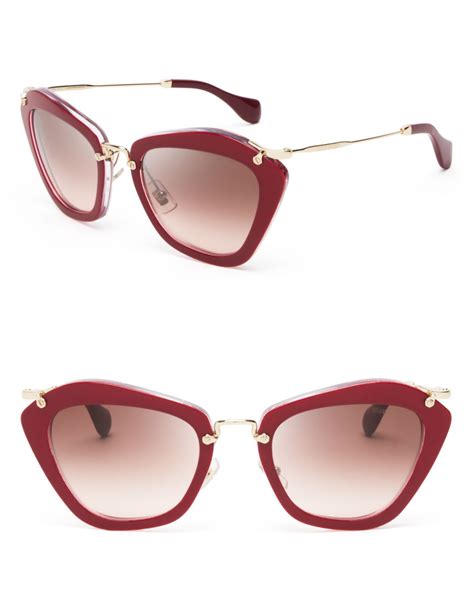 miu miu red cat eye glasses|Women's Eyewear & Sunglasses .